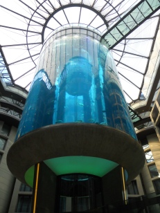 AquaDom in the lobby of Radison Blu